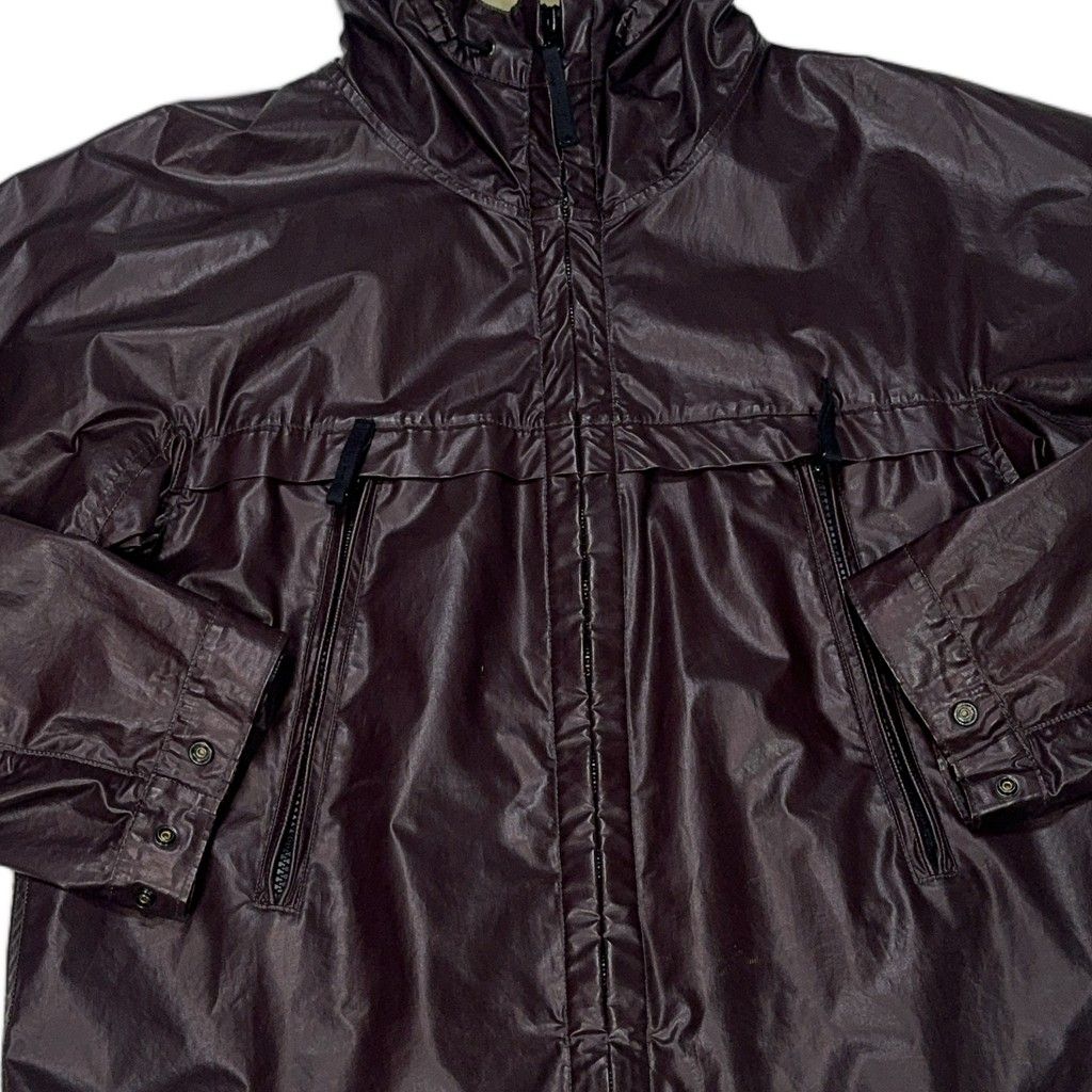 Stone Island Heat Reactive Hooded Zip Shell Jacket – Brown