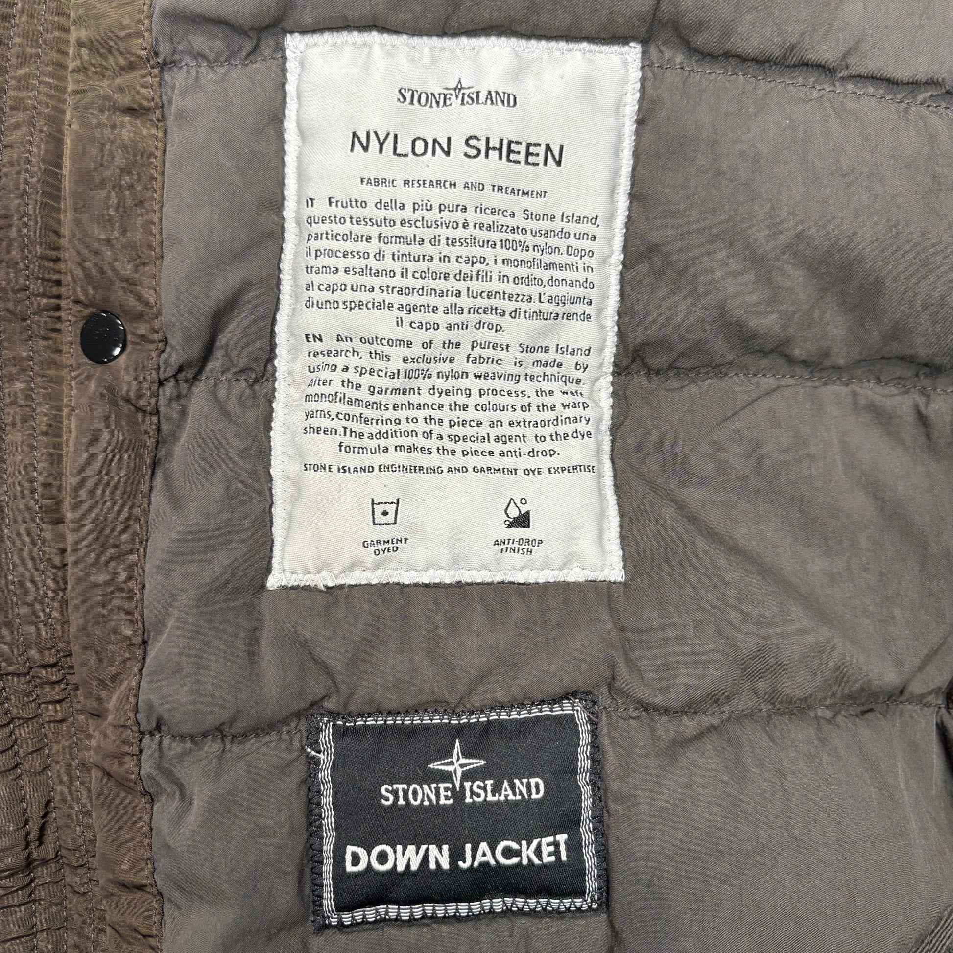 Stone Island Green Nylon Sheen Jacket