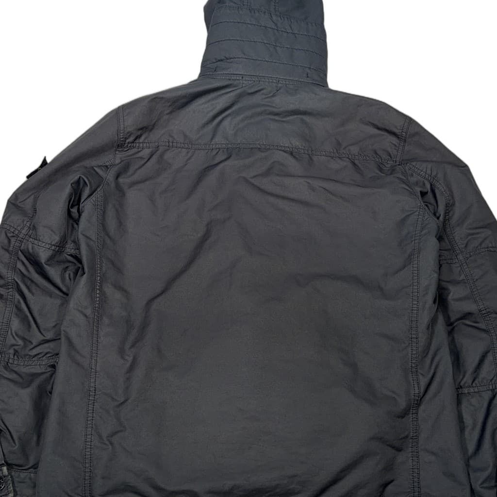 Stone Island Hooded Utility Jacket With Dutch Rope Liner – Grey