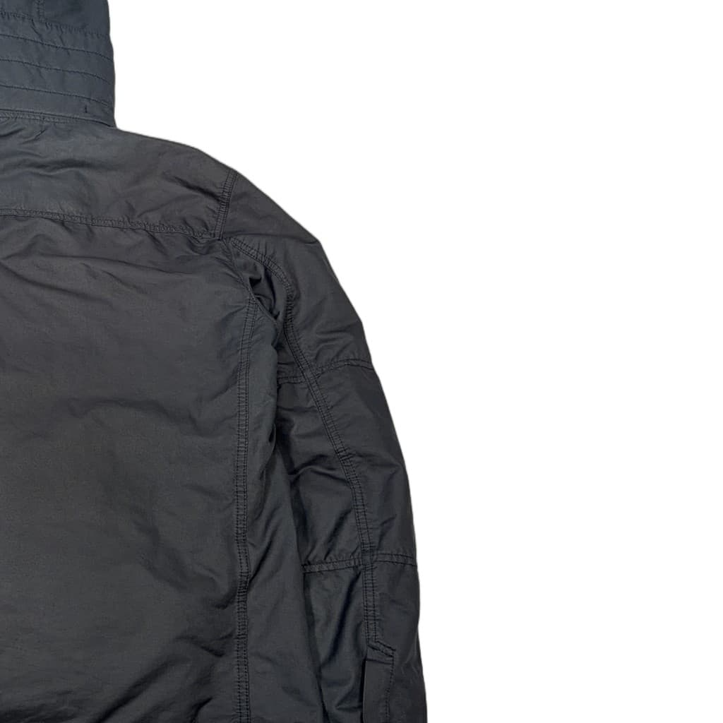 Stone Island Hooded Utility Jacket With Dutch Rope Liner – Grey