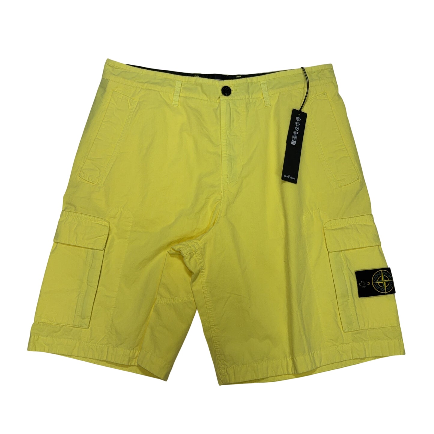 Stone Island Cargo Yellow Shorts