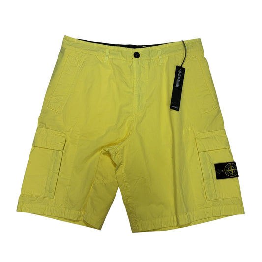 Stone Island Cargo Yellow Shorts