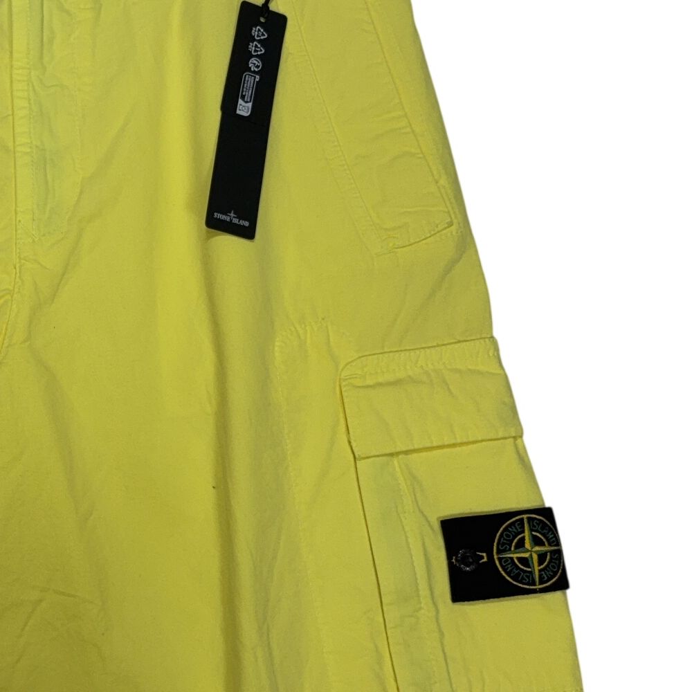 Stone Island Cargo Yellow Shorts