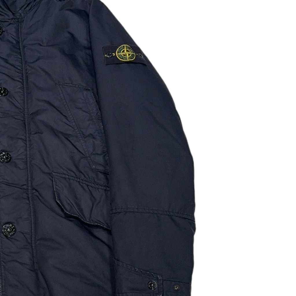 Stone Island David TC Fleece-Lined Hooded Parka – Navy