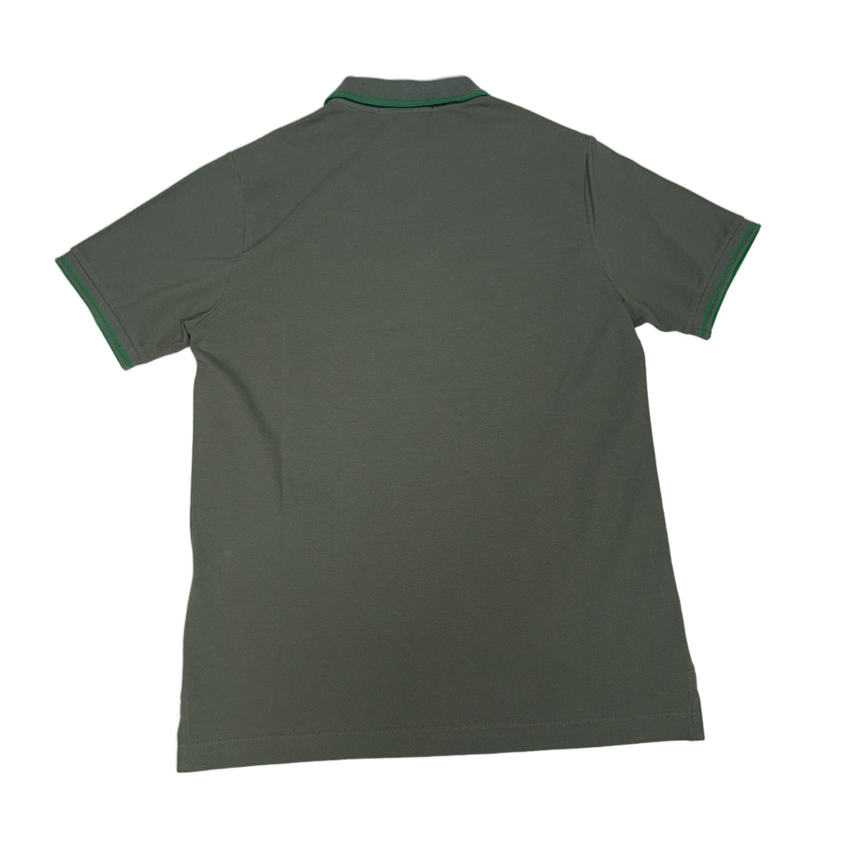 Stone Island Logo Patch Green Polo Shirt