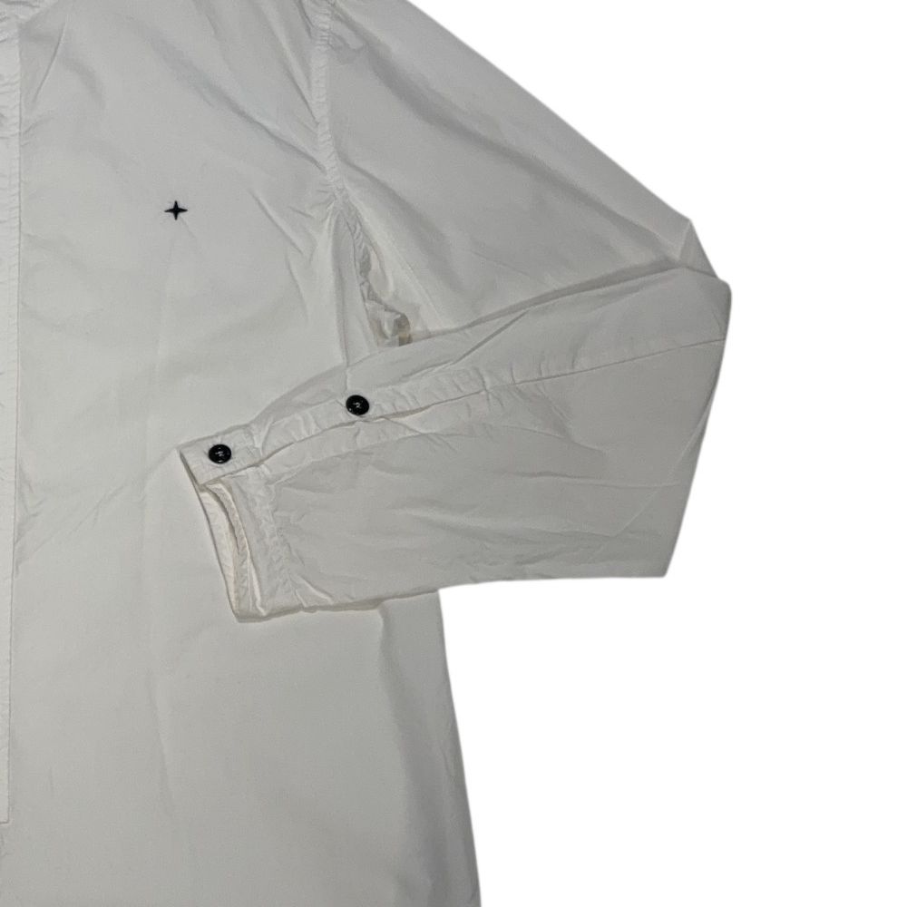 Stone Island Compass Patch White Shirt