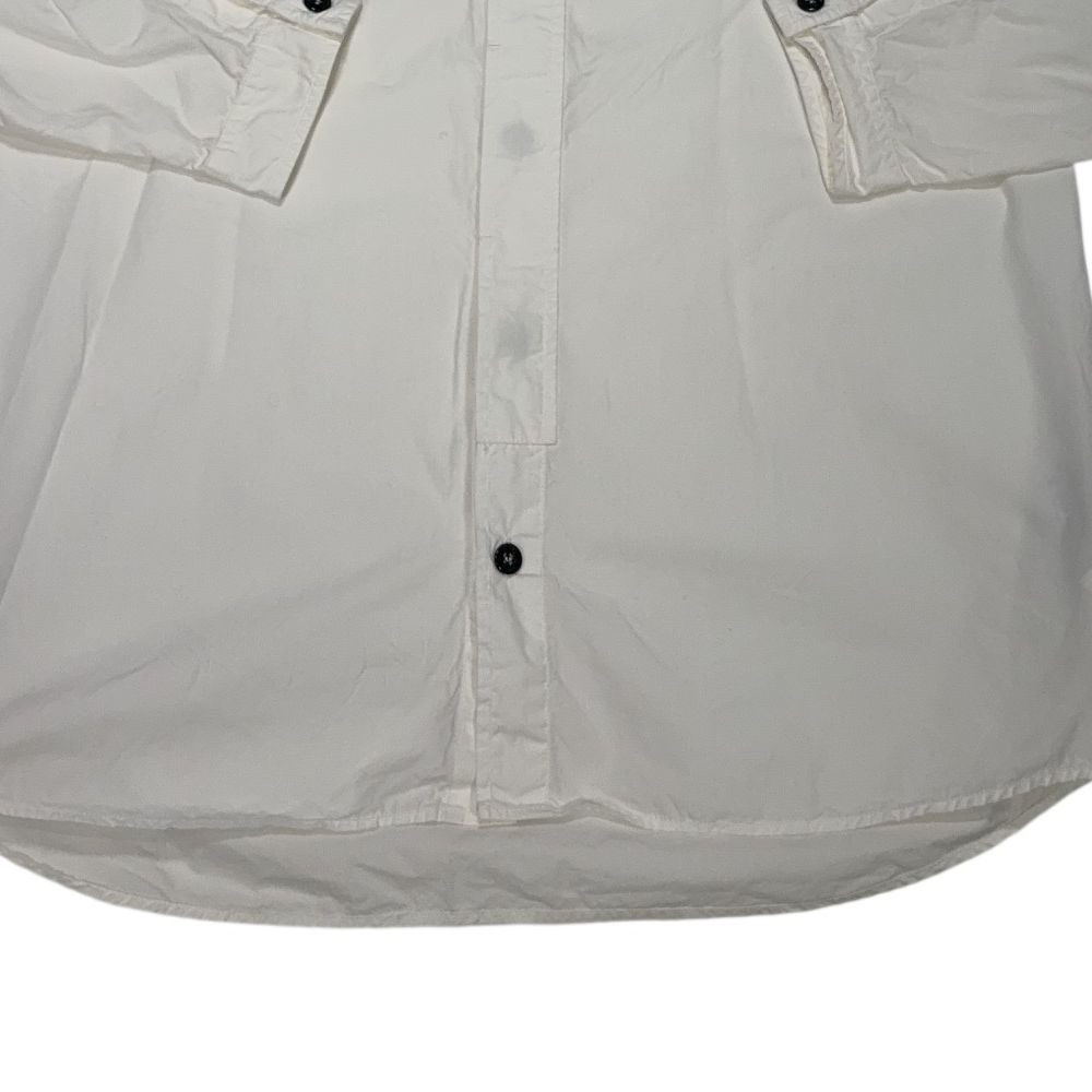 Stone Island Compass Patch White Shirt