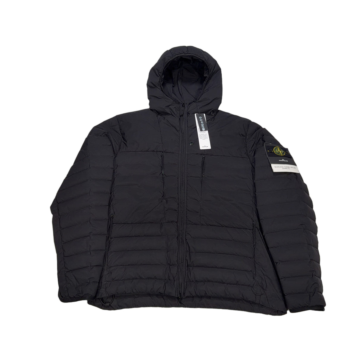 Stone Island Seamless Tunnel Nylon Down-TC Hooded Jacket – Black