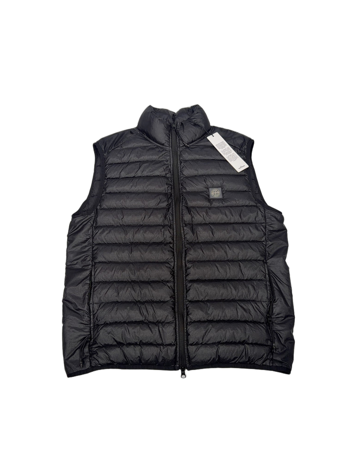 Stone Island Loom Woven Chambers Quilted Gilet – Black