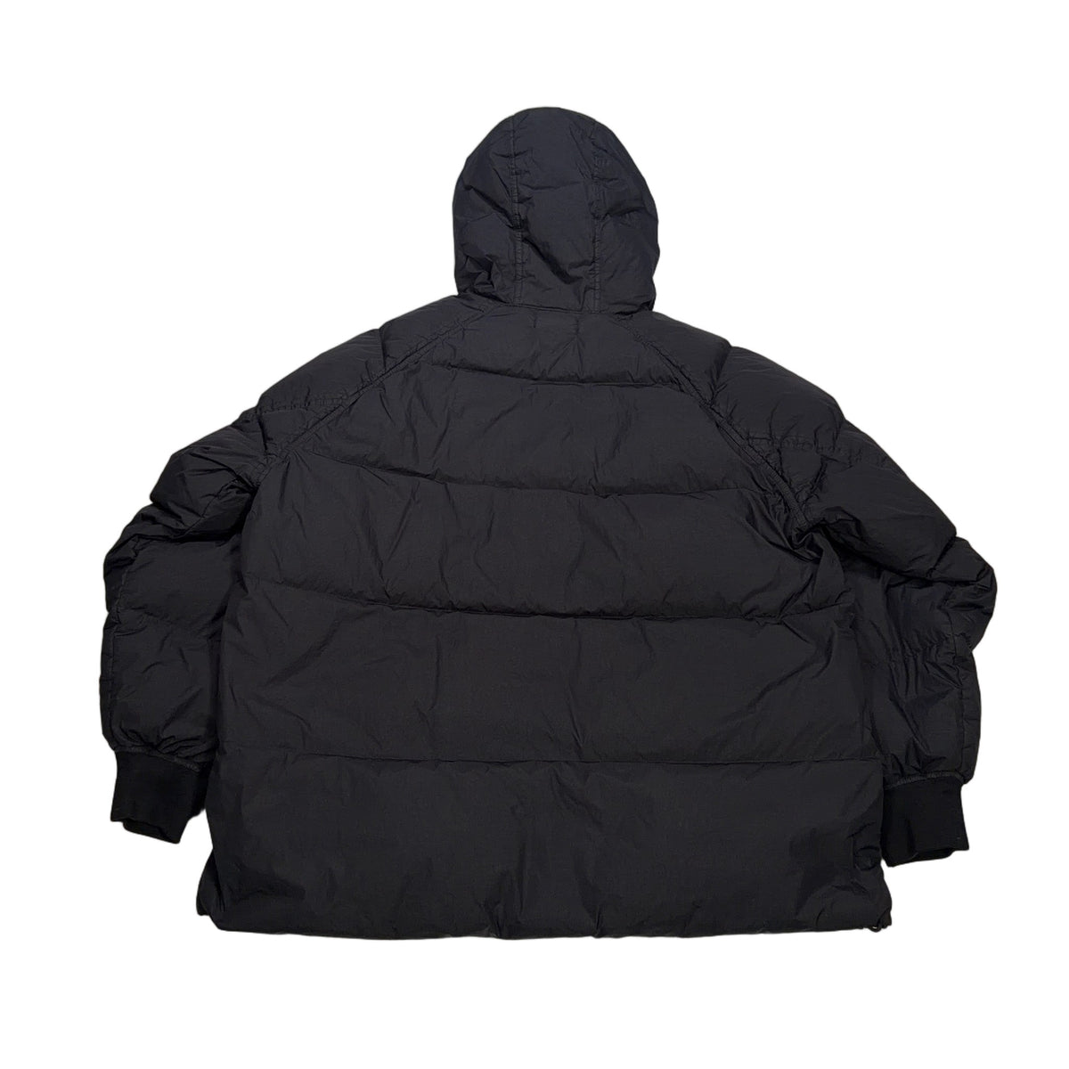 Stone Island Garment Dyed Crinkle Reps R-NY Down Hooded Jacket – Grey