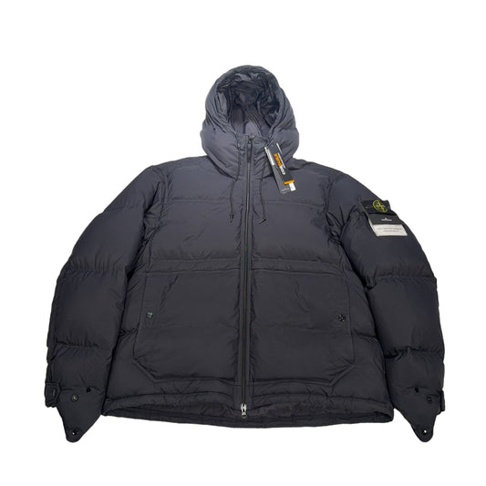 Stone Island Matt Ripstop Cordura Hooded Puffer Jacket – Black