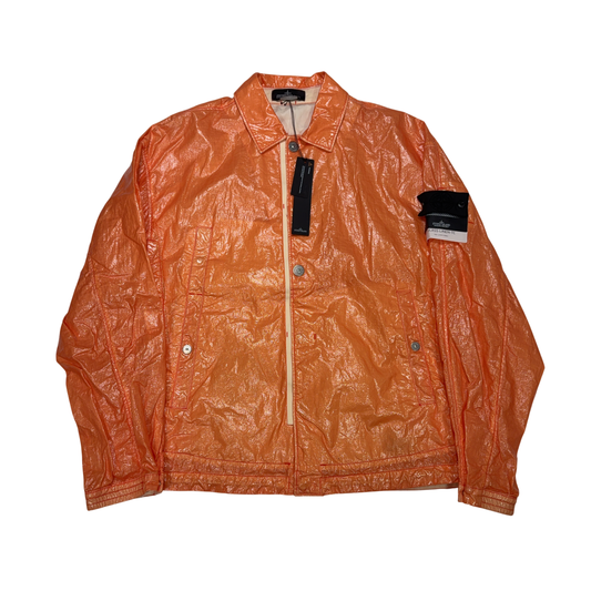 Stone Island Shadow Project Glass Linen-TC Orange Jacket
