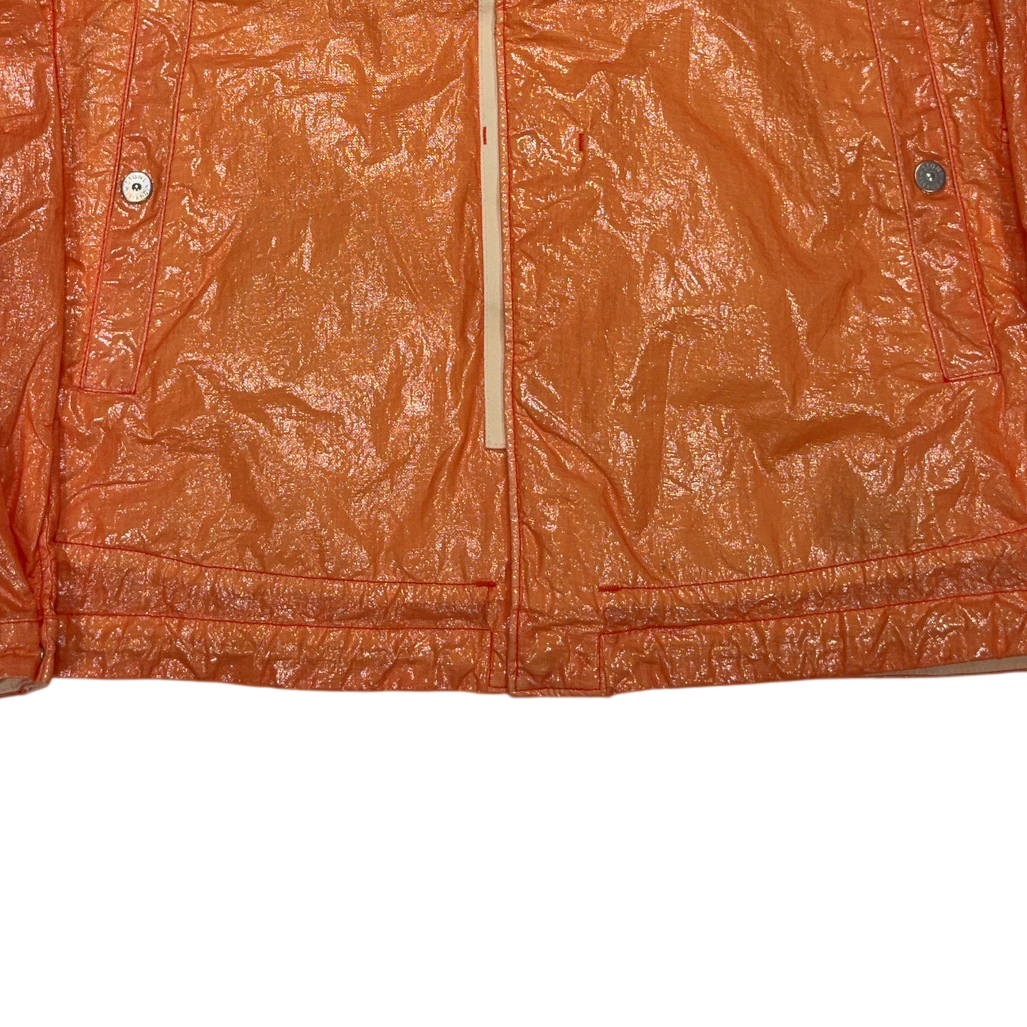 Stone Island Shadow Project Glass Linen-TC Orange Jacket
