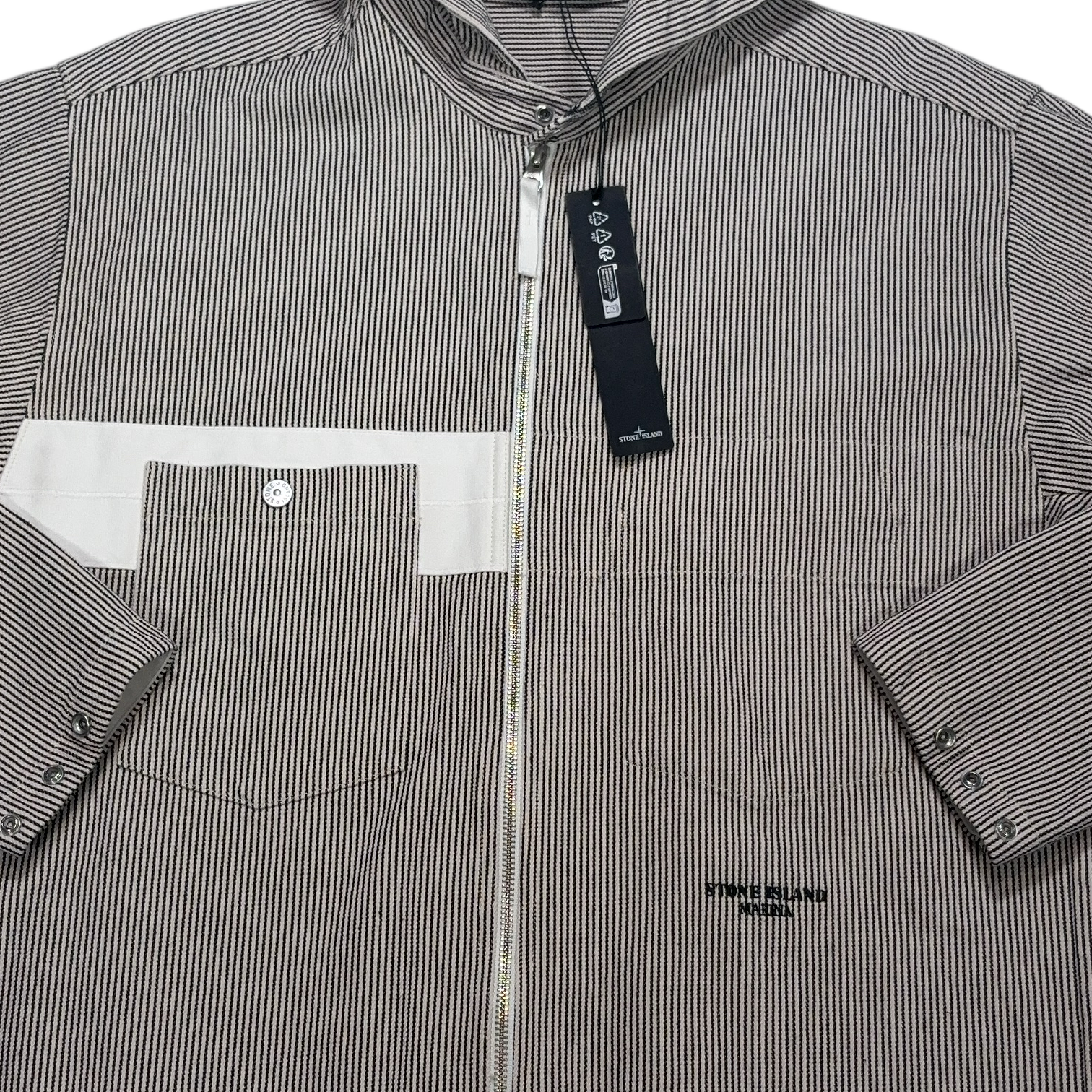 Stone Island Marina White Hooded Jacket