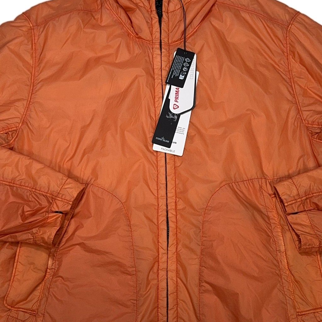 Stone Island Garment Dyed Micro Yarn with PrimaLoft-TC Hooded Jacket – Orange