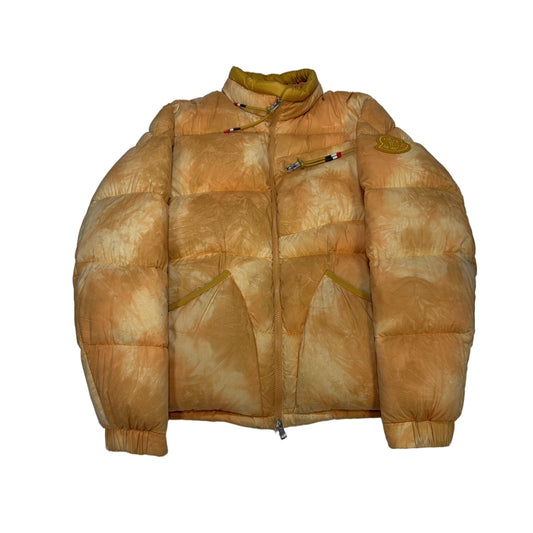 Moncler Genius 1952 Yellow Tie - Dye Cotton Down Orange Coat