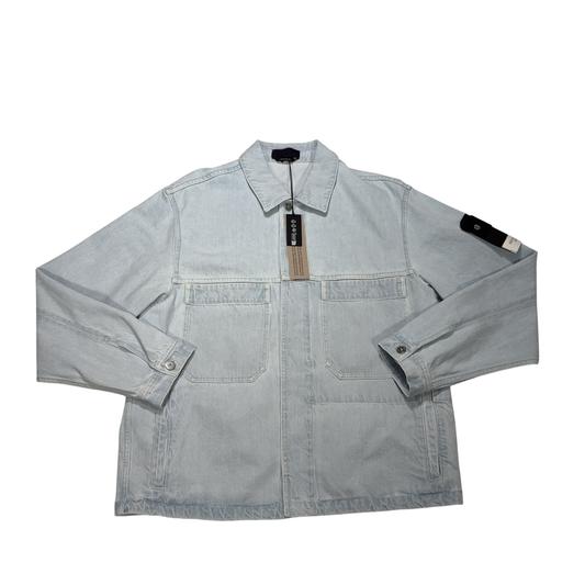 Stone Island Indigo Denim-Ultra Bleached Blue Jacket