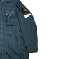 Stone Island Blue Modified Panama 6/3 HT Nylon + Leather Coat