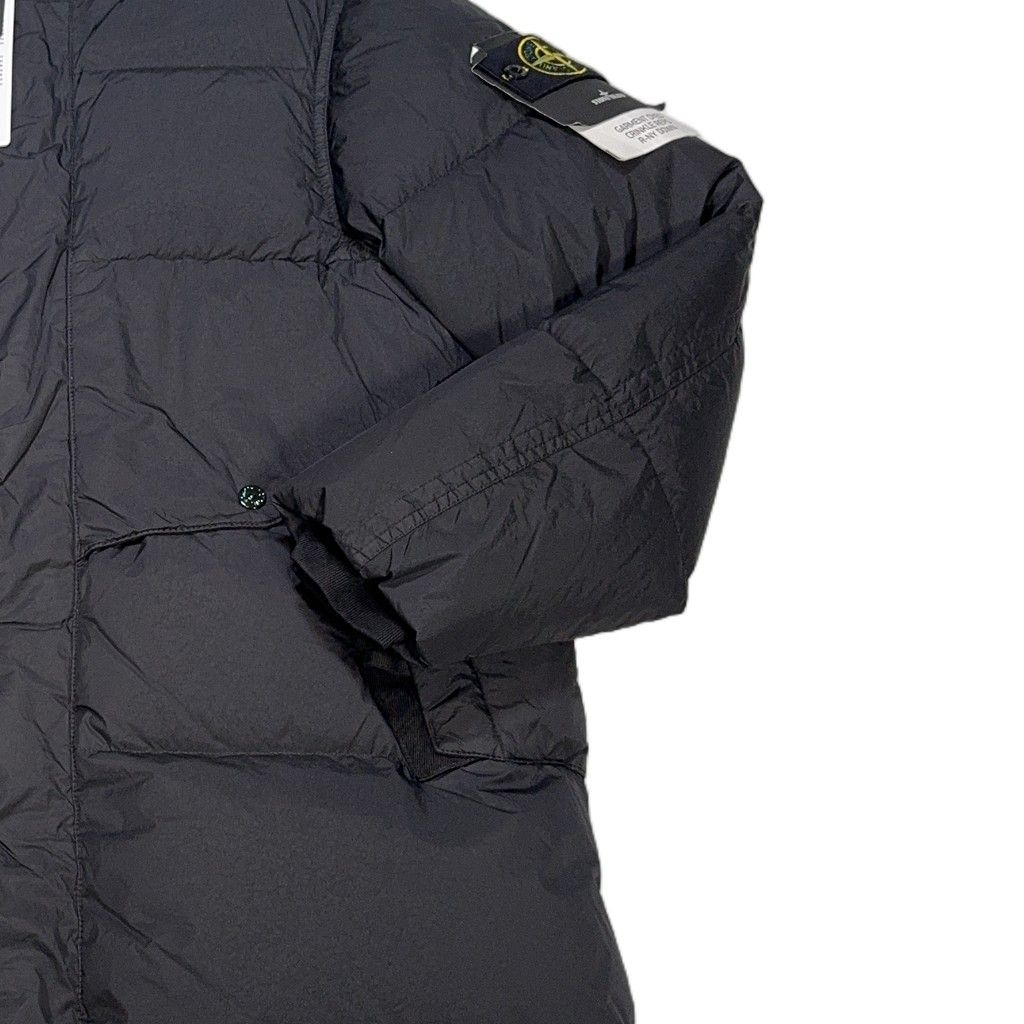 Stone Island Garment Dyed Crinkle Reps R-NY Down Black Coat
