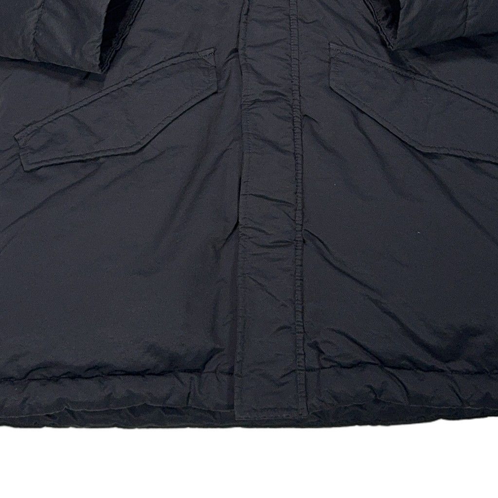 Stone Island Opaque Nylon Twill Down TC Hooded Padded Coat – Black