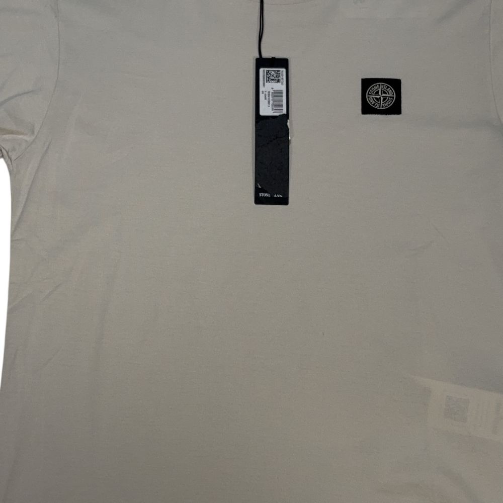 Stone Island Logo Patch Beige T-shirt