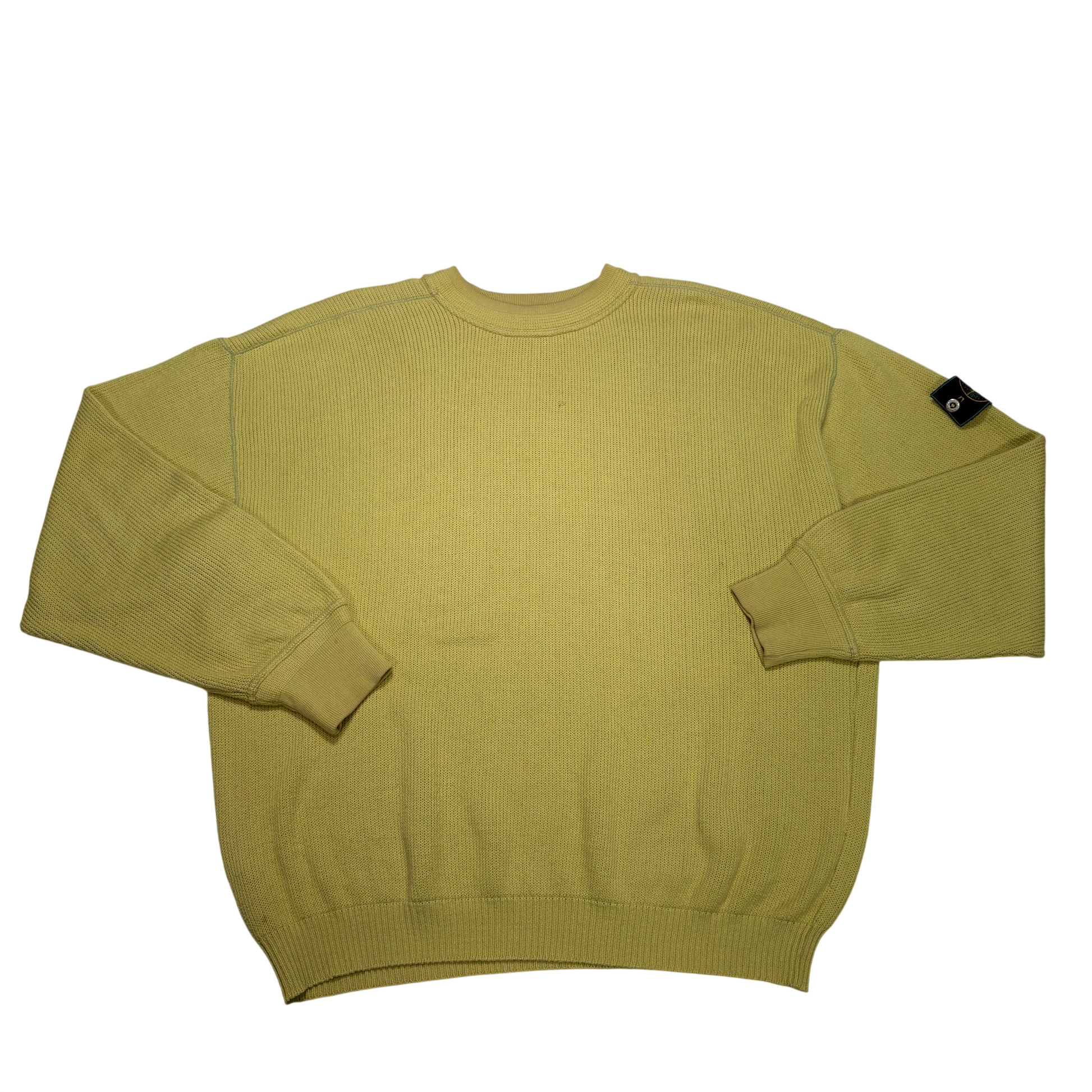 Stone Island Vintage Green Edge Yellow Jumpers