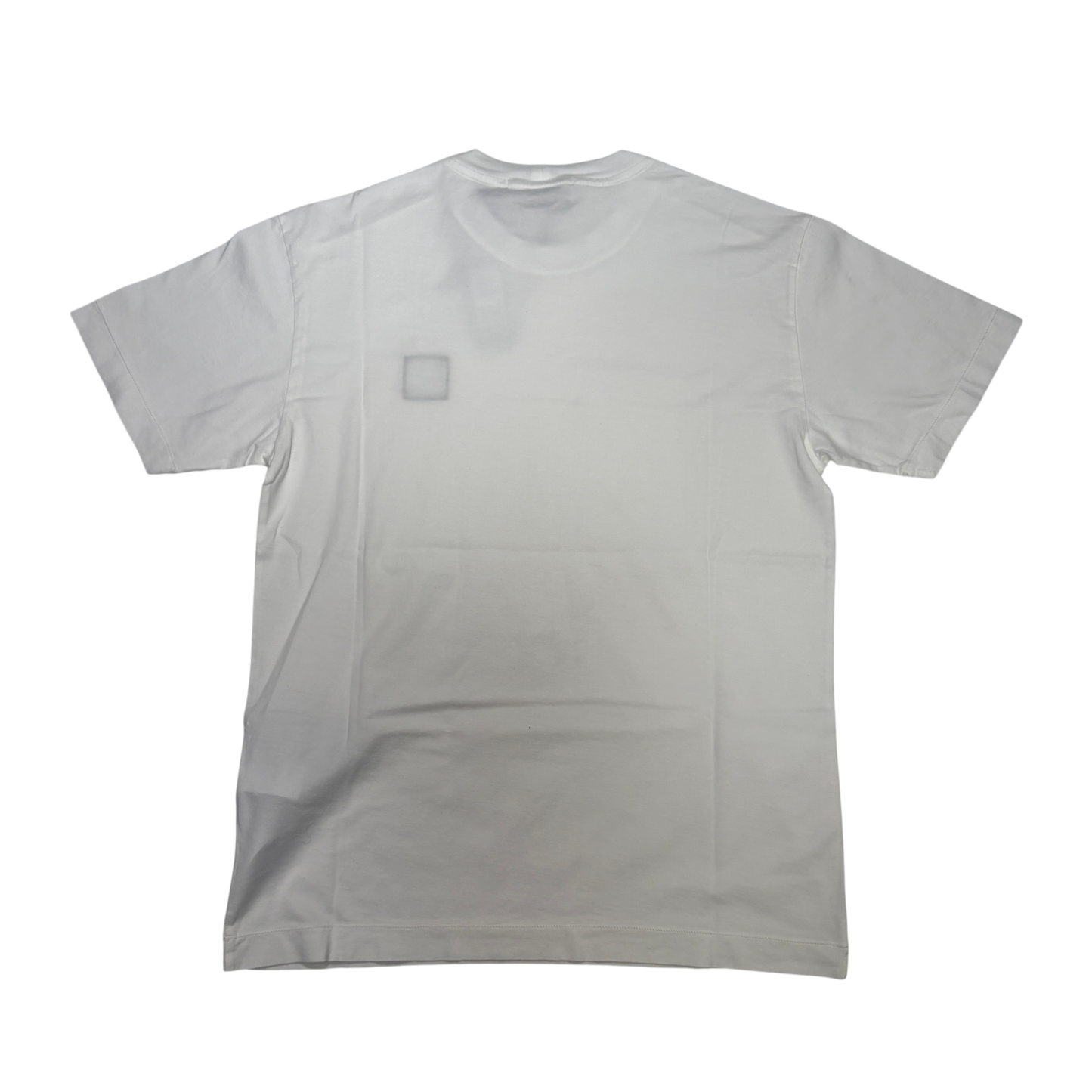 Stone Island White Logo Patch White T-shirt