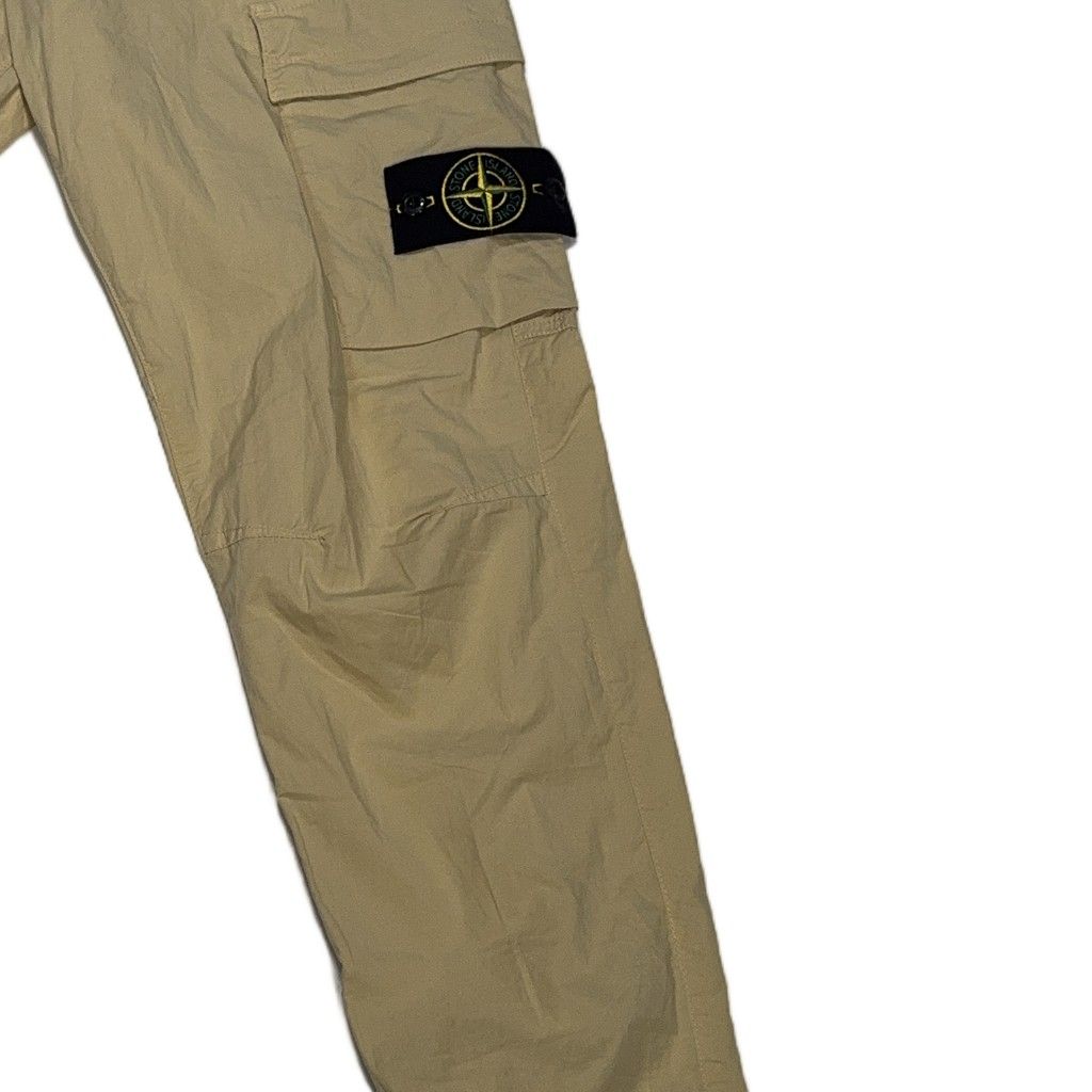 Stone Island Cuffed Cargo Trousers – Beige