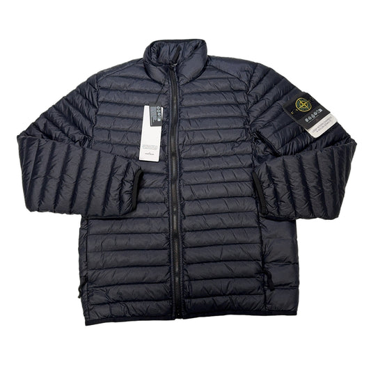 Stone Island Loom Woven Chambers Navy Coat