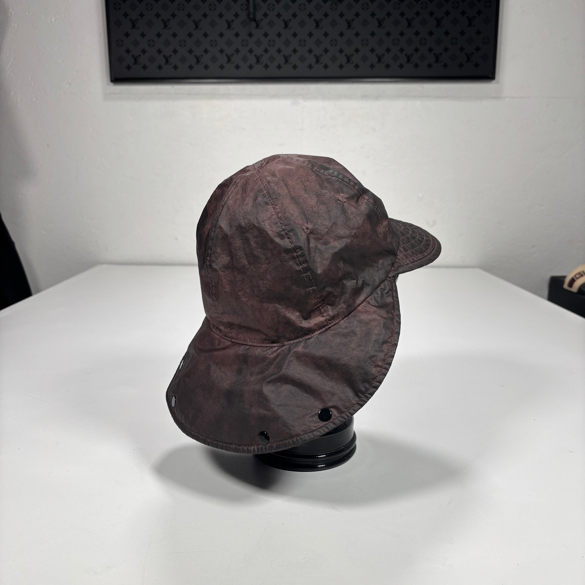 Stone Island Brown Compass Logo Embroidery Hat