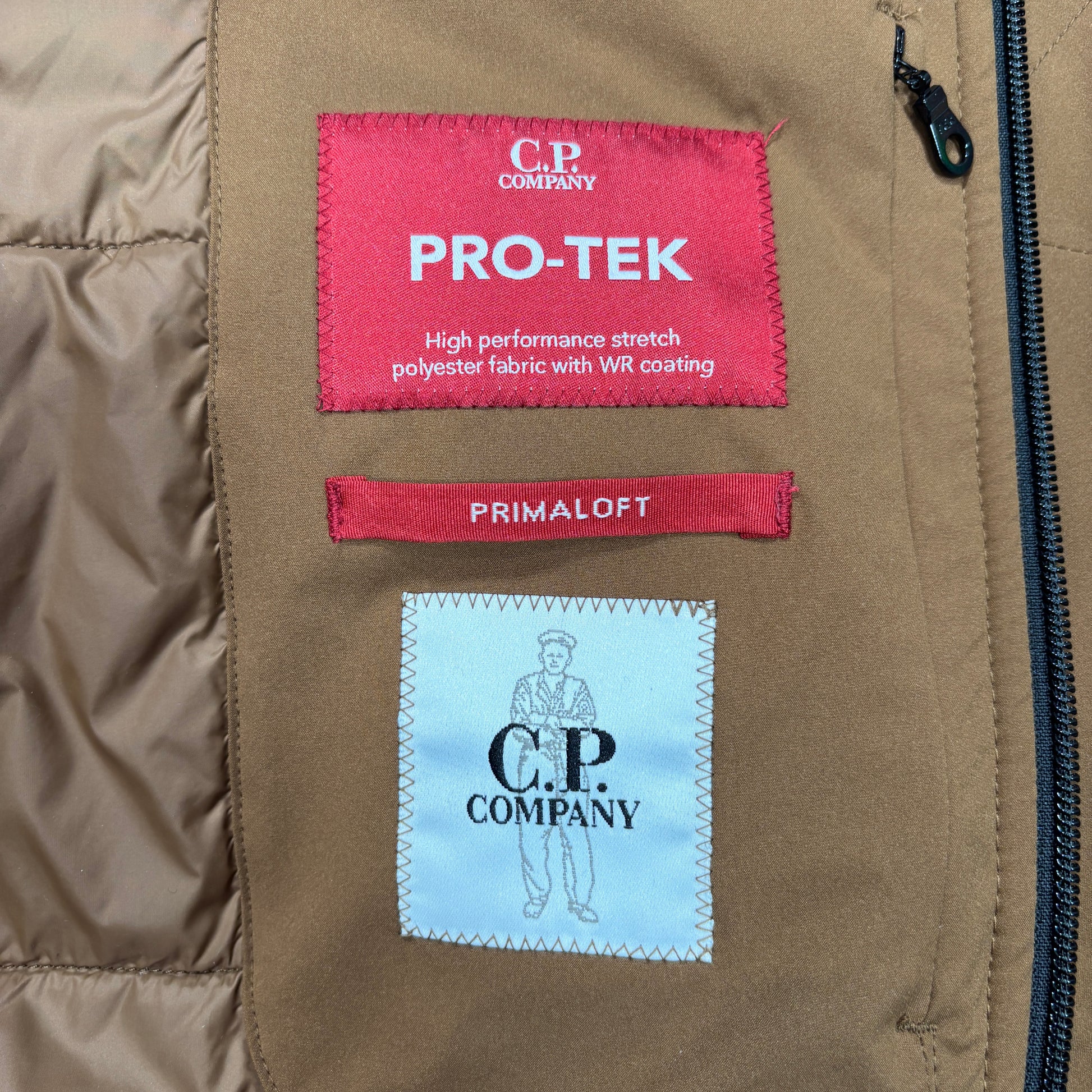 CP Company Brown Pro-Tek Primaloft Hooded Jacket