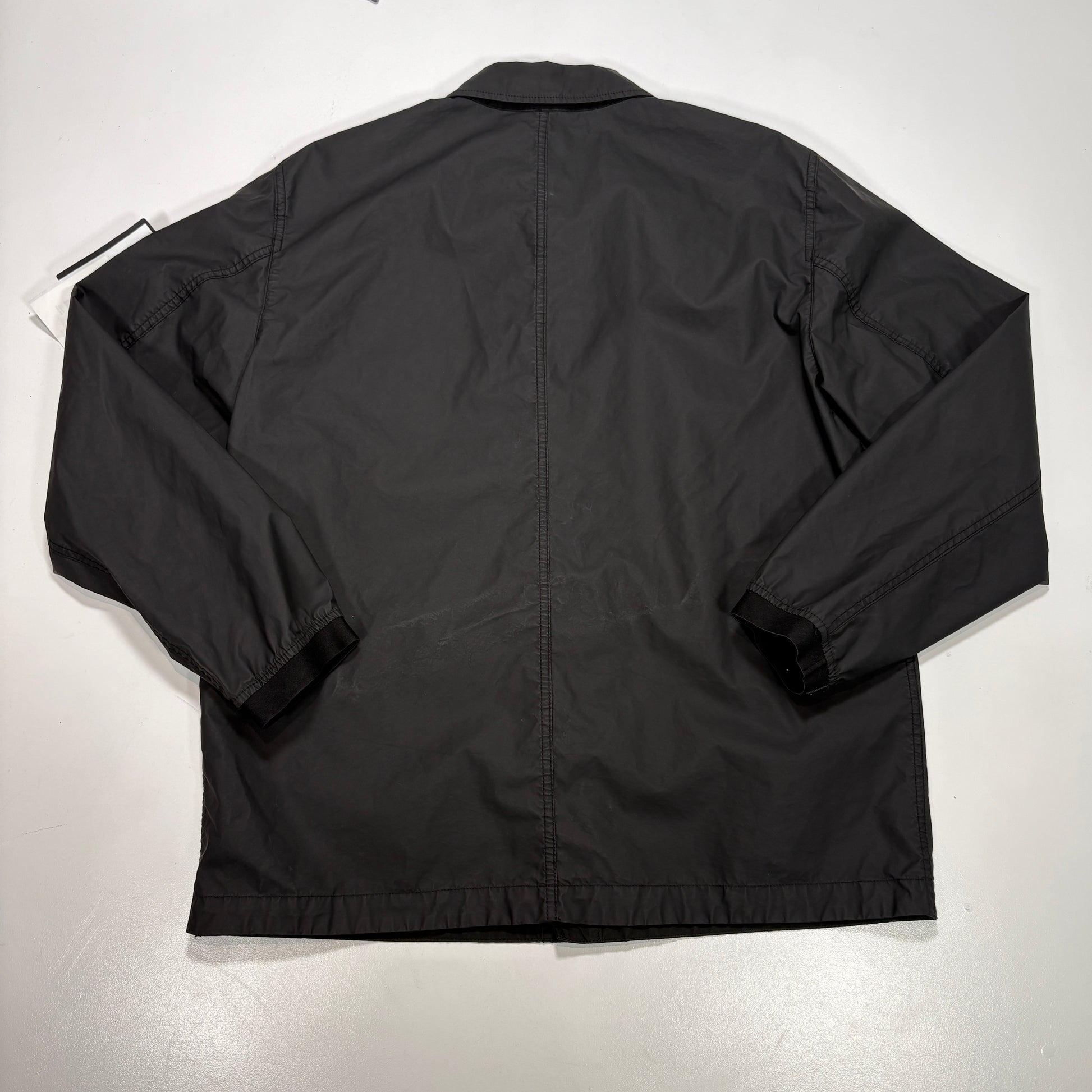 Stone Island Black Aggressive Gommato Compass Patch Jacket
