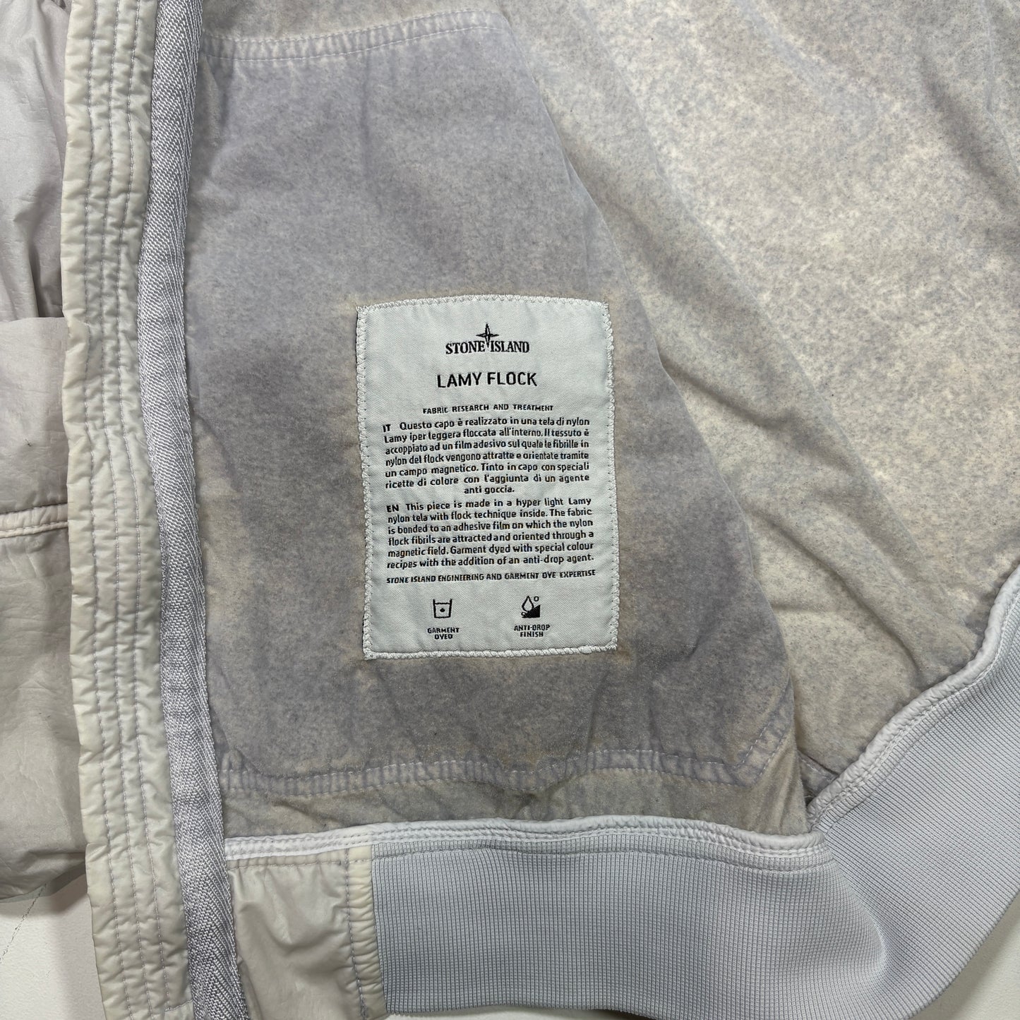 Stone Island Blue Lamy Flock Compass Patch Jacket