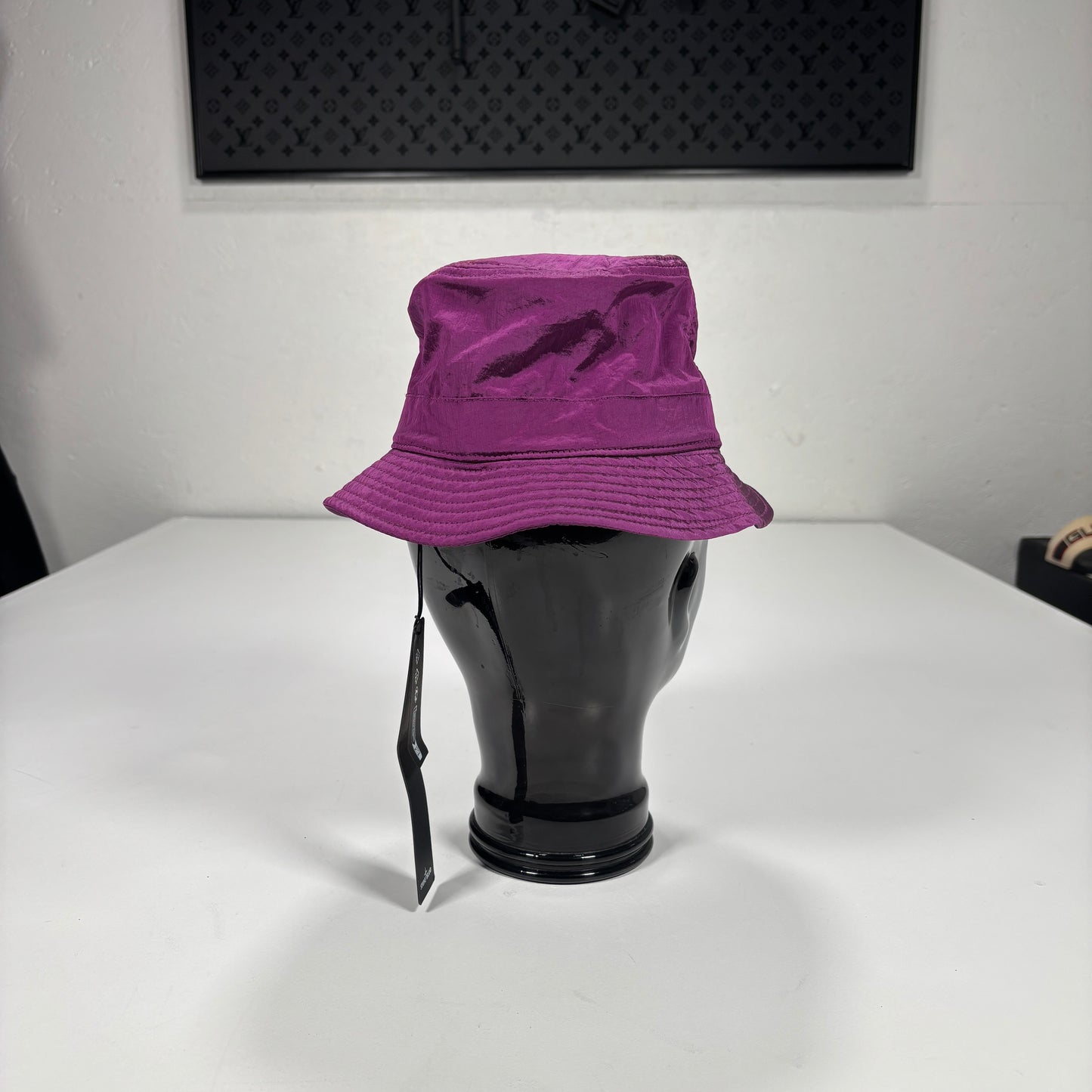 Stone Island Purple Patch Logo Bucket Hat