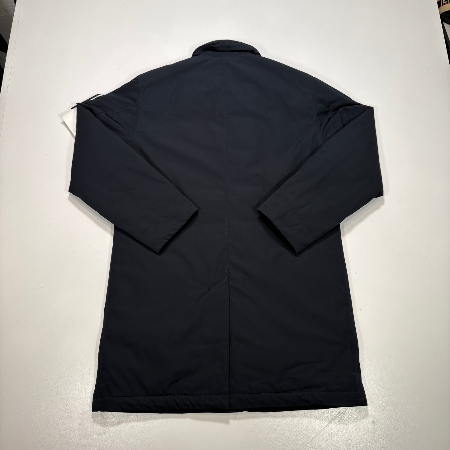 Stone Island Navy Micro Twill with Primaloft Insulation Technology Compass Patch Coat