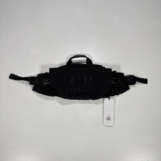 CP Company Black Logo Embroidery Waist Bag