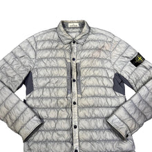Load image into Gallery viewer, Stone Island Silver Quilted Overshirt
