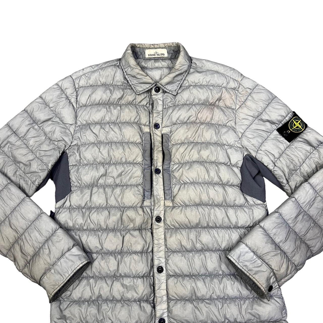 Stone island deals quilted overshirt